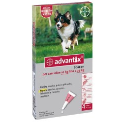 Advantix Spot-on 4 pipette per cani di 10-25kg
