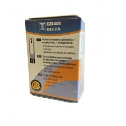 GD40 DELTA Striscia reattiva glicemia/ emtocritico / emoglobina