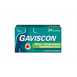 Gaviscon 24 Compresse ment25 0 +133 ,5 mg